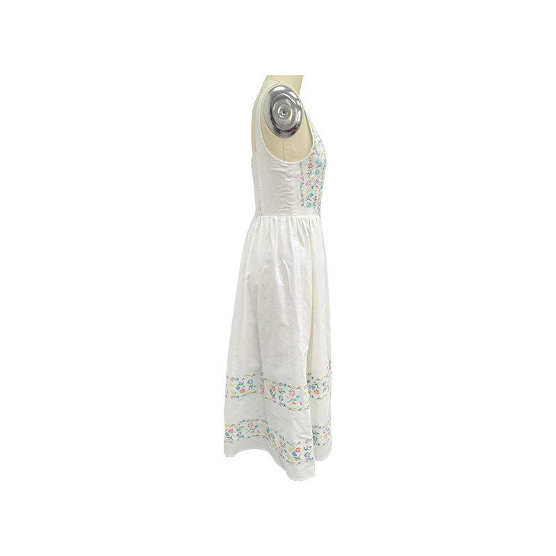 Simple Urban Casual Long-Sleeved Dress Cool U-Neck Temperament Thin Figure Fairy Dress S004